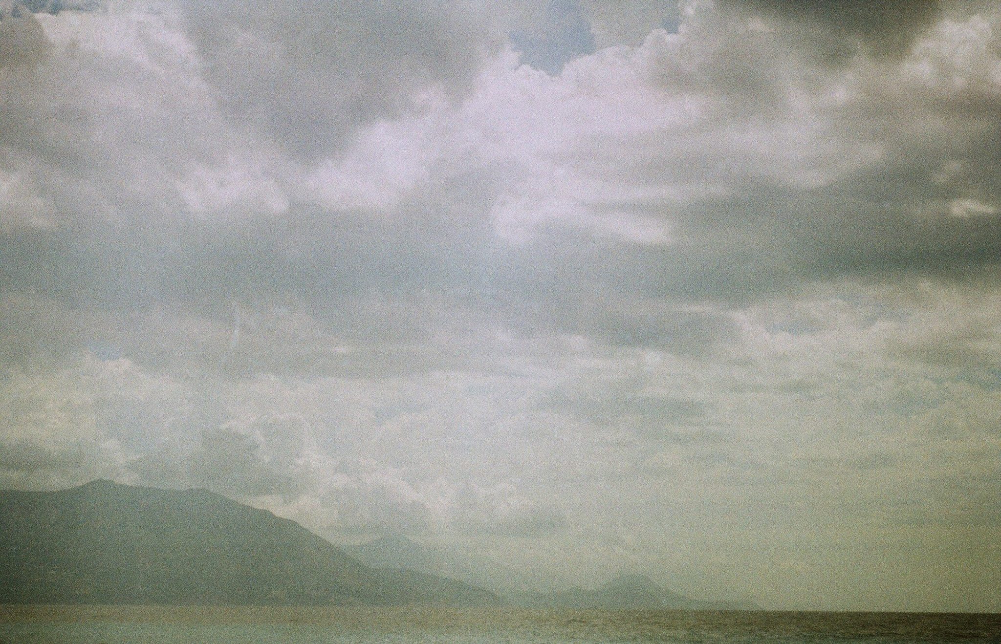 Wolken über Meer