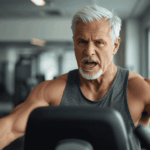 Senior im Gym